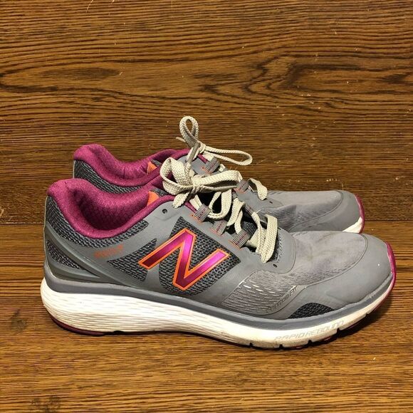 New Balance 1865 gray white womens running shoes sneakers size 8 B WW1865GY - Picture 1 of 8